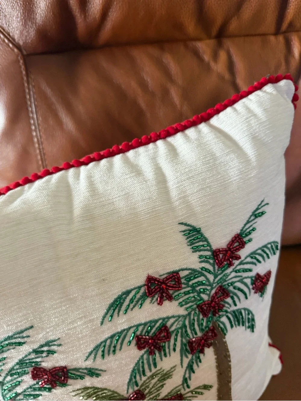C&C Co. Home  tropical Christmas pillow